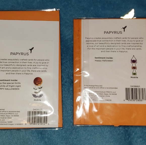 2 Halloween Papyrus BN Cards - Picture 8 of 8